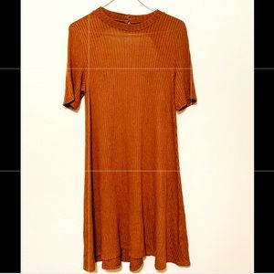 Caramel Brown Above the knee dress